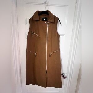 7 For All Mankind Tan Sleeveless Vest